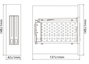 2x2.5in SATA Tray-less Hot Swap Internal SSD HDD Mobile Rack for 5.25in Optcal Drive Bay with lock