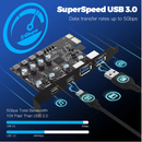 PCI Express Card 2*USB3.0&2*USBC 5Gbps USB3.2 Gen1 USB3.0 PCIE Expansion Card