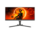 AOC 34" 3K Gaming 1ms 144hz, 130mm Height Adjustable Stand. FreeSync Premium, 3-sided Frameless Gaming Monitor