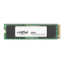 Crucial E100 480GB Gen4 NVMe SSD 4700/2500 MB/s R/W 100TBW 350K/460K IOPS 1.5M hrs MTTF M.2 PCIe4 3yrs <500GB ~Crucial P3