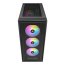 Antec AX81 E-ATX, 1x 360mm Radiator ront, 4x ARGB 12CM Fans 3x Front & 1x Rear included. RGB controller for six fans Mesh Tempered Glass Case