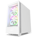 NZXT H5 Elite TG Premium Compact Mid Tower ATX Case - White
