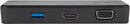 Targus USB 3.0 & USB-C Dual Travel Dock Connects 2 monitors, 1x HDMI 1x VGA, Supports Projectors and HDTVs, PCs, Macs, and Android Devices