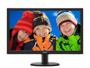 Philips 243V5QHABA 23.6 Widescreen MVA LED w/ Speakers Black 1920x1080 8ms GTG Response, 10,000,000:1 Contrast, VGA + HDMI + DVI - Support VESA MOunt