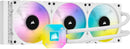 Corsair H150i Elite CAPELLIX 360mm White Radiator, 3x ML120 RGB PWM Fans, Ultra Bright RGB Pump Head. Liquid Cooling
