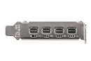 NVIDIA Quadro Turing T600 Workstation GPU, 4GB GDDR6, PCI-E 3.0 x16, up to 160 GB/s Memory Bandwidth, 640 NVidia CUDA Cores, 4x mDP 1.4