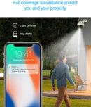 EZVIZ C8C, Outdoor Pan/Tilt Camera, AI-Powered Person Detection, Color Night Vision, Active Defense, IP65 Dust and Water Protection, Audio Pick-up
