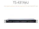 QNAP TS-431XEU-2G NAS, 4BAY (NO DISK), AL-314, 2GB, USB,GbE(2),10GbE SFP+(1),1U, 3 Years Warranty