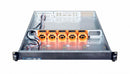 TGC Rack Mountable Server Chassis 1U 650mm Depth, 4x 3.5" Int Bays, 1 x Full Height PCIE Slots, ATX MB, 1U PSU