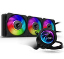 Gigabyte Aorus AIO Liquid Cooler 360 Radiator Waterblock Triple 120mm ARGB Fan Circular LCD Display Pump Control Intel 2066 2011-3, 1366,115x 3yr wty