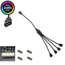 1-to-4 RGB Splitter Cable, 4-pin/12v