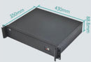 2U Rackmount Chassis, Support ATX PSU, 350mm Depth