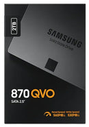 Samsung 870 QVO 2TB,V-NAND, 2.5". 7mm, SATA III 6GB/s, R/W(Max) 560MB/s/530MB/s 720TBW, 3 Years Warranty