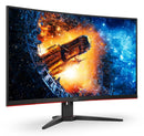 AOC C32G2E 31.5" Curved 1ms 165Hz Full HD FreeSync Ultra Narrow Border Gaming Monitor - DP x 1, HDMI x 2, VGA x1. VESA100mm