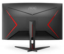 AOC C32G2E 31.5" Curved 1ms 165Hz Full HD FreeSync Ultra Narrow Border Gaming Monitor - DP x 1, HDMI x 2, VGA x1. VESA100mm