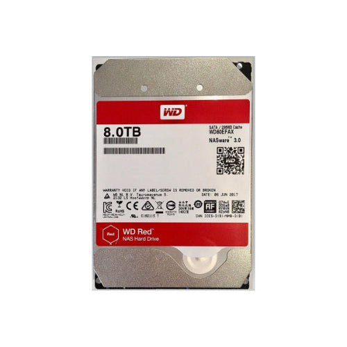 WD Red 8TB NAS 3.5' 5400RPM SATA3 6Gb/s 256MB Cache WD80EFAX