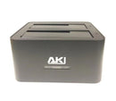 AKY 3.5/2.5 inch Dual Bay HDD Docking Station USB 3.0