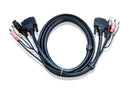 Aten 3m Dual Link DVI KVM Cbl Cable w/Audio to suit CS178xA