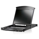 Aten 8 Port Rackmount USB-PS/2 Cat5 19' LCD KVM Over IP Switch with Daisy Chain