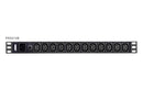 Aten 12 Port 1U Basic PDU supports up to 15A with 12 IEC C13 outputs, overload protection