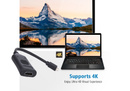 4K Mini DisplayPort to HDMI Active Adapter, Supports VGA, SVGA, XGA, SXGA, UXGA, 1080p and resolutions up to 4K UHD, Supports AMD Eyefinity