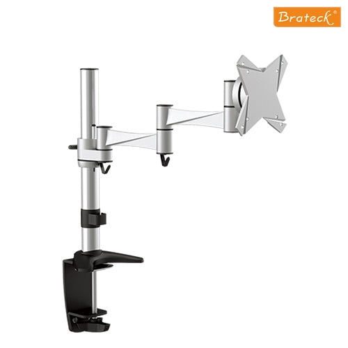 Brateck Single Monitor Flexi legant aluminium LCD VESA desk Arm Mount Up to 27', weight Capacity 8kg