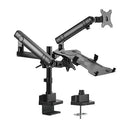 Brateck Aluminum Pole Mount Mechanical Spring Monitor with Laptop holder