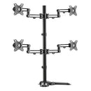 Brateck Quad Monitor Premium Articulating Aluminum Monitor Stand