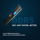 Crucial 16GB (1x16GB) CT16G48C40U5 CL40 UDIMM 4800MHz DDR5 RAM