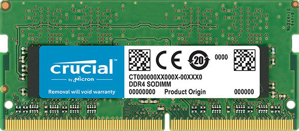 Crucial 8GB (1x8GB) DDR4 SODIMM 2666MHz CL19 Single Stick Notebook Laptop Memory RAM