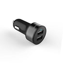 mbeat® Power Dot Pro Dual port 3.4A Rapid Car Charger - 17W/Metallic Design/Fast Charging Mobile Apple iPhone iPad Samsung Galaxy Hauwei HTC Google