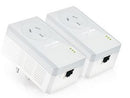 TP-Link TL-PA4010PKIT AV500 Powerline Adapter with AC Pass Through Starter Kit 500Mbps HomePlug AV 1x100Mbps LAN Power Socket 300m ~TL-PA4016P KIT