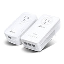 TP-Link TL-WPA8631P KIT AV1300 Gigabit Passthrough Powerline ac Wi-Fi Kit AV2 300Mbps 867Mbps 2x2MU-MIMO 300m Range