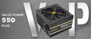Antec VP550P PLUS 500w PSU. 80+ @ 85% Efficiency AC120-240V, Continuous Power, 120mm Silent Fan. 3 Years Warranty