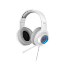 Edifier V4 (G4) 7.1 Virtual Surround Sound USB Gaming Headset White - V7.1 Surround Sound/ Retractable Mic/LED Lights Mesh/USB/Gaming/PC/Laptop