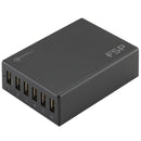 FSP Amport 62 6 ports USB 62W QC 3.0 Black Quick Charger - Charge up to 6 mobile devices/1x Qualcomm Quick Charge QC3.0 Fast Charge