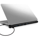 mbeat® M-Sleek Docking Station For Notebook and Macbook in Black Aluminium Housing - 4x USB 3.0/2.0 Fast Charging, 1x Card Reader, 1x RJ45