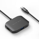 mbeat USB-C Multi-port Adapter (USB 3.0Ã1 + USB 2.0Ã2)-Space Grey, Aluminium Design