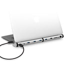 mbeat® M-DROPLET USB Hub Universal Docking Station - 4x USB/3x Fast Charging/1x SD Card Reader (SD, SDHC, SDXC)/RJ45 to USB