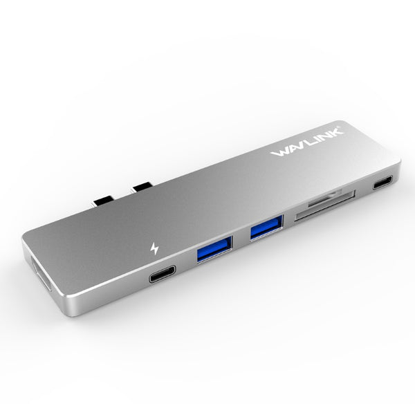 Wavlink USB-C Hub with Type-C 4K HDMI, USB 3.0 & Card Reader (LS)