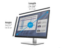 HP E27 G4, 27" FHD IPS, EYE EASE, 16:9, 1920x1080, VGA+DP+HDMI, Tilt, Swivel, Pivot, Height, USB, 3 Yrs (replaces E273 1FH50AA)