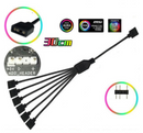 1-to-8 ARGB Splitter Cable, 3-pin/5v