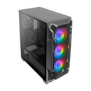 Antec DF600 FLUX High Airflow, ATX, Tempered Glass with 3x ARGB Fants in Front, 1x Rear, 1x PSU Shell