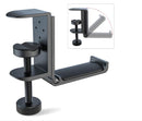 Headphone Hanger Holder Stand Aluminum Clamp Foldable Black/silver