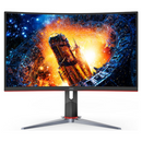 AOC 27" Curved 1ms 165Hz Full HD, FreeSync, HDR, Ultra Narrow Border Gaming Monitor w/HAS - DP/HDMI, VESA100mm, Low Blue Mode Flicker Free