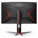 AOC 27" Curved 1ms 165Hz Full HD, FreeSync, HDR, Ultra Narrow Border Gaming Monitor w/HAS - DP/HDMI, VESA100mm, Low Blue Mode Flicker Free