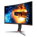 AOC 27" Curved 1ms 165Hz Full HD, FreeSync, HDR, Ultra Narrow Border Gaming Monitor w/HAS - DP/HDMI, VESA100mm, Low Blue Mode Flicker Free