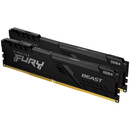 Kingston 16GB (2x8GB) KF432C16BBK2/16 Fury Beast 3200MHz DDR4 RAM - Black