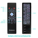 Simplecom RT250 Rechargeable 2.4GHz Wireless Remote Air Mouse Keyboard with Touch Pad and Backlight