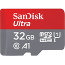 SanDisk 32GB Ultra microSDXC A1 UHS-I/U1 Class 10 Memory Card with Adapter